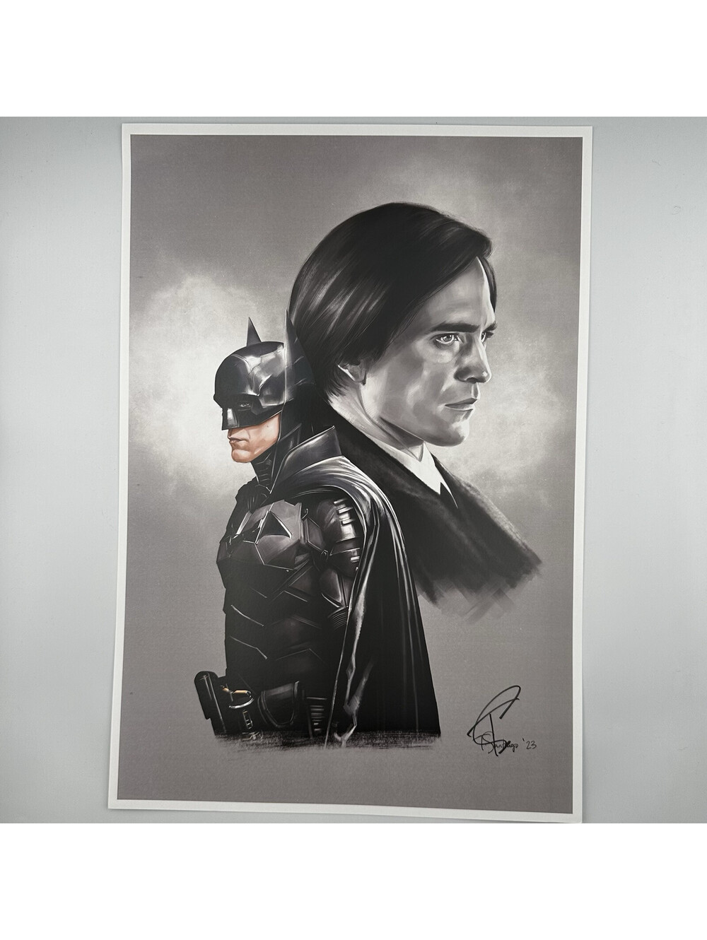 The Batman DC Comics 13x19 Signed Lithograph by Tony Santiago COA